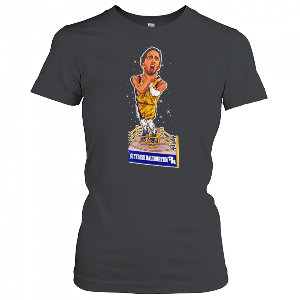 WWE Tyrese Haliburton Knicks Choke cartoon shirt Women's T-shirt