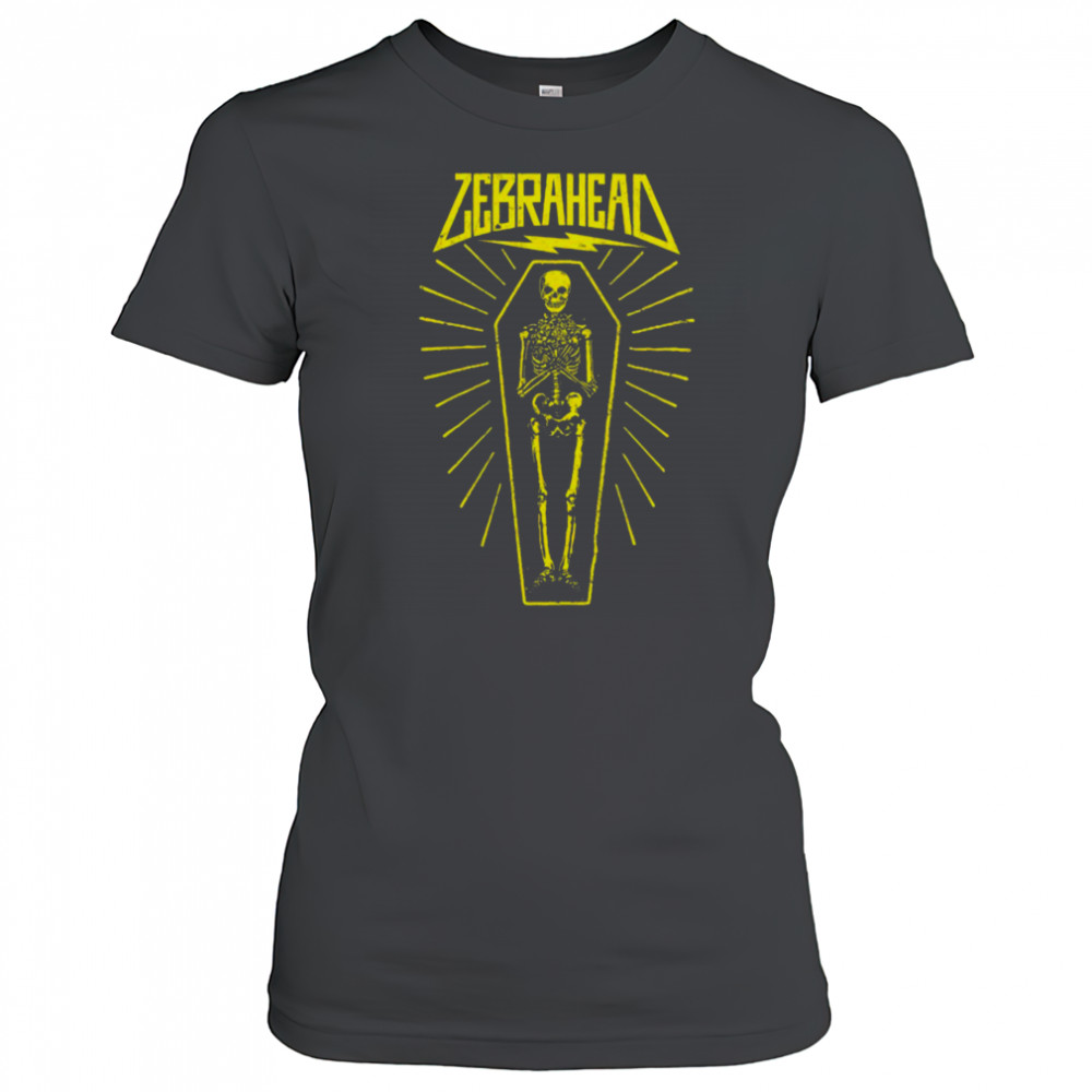 Zebrahead Lay Me To Rest Skeleton Coffin T shirts Women's T-shirt