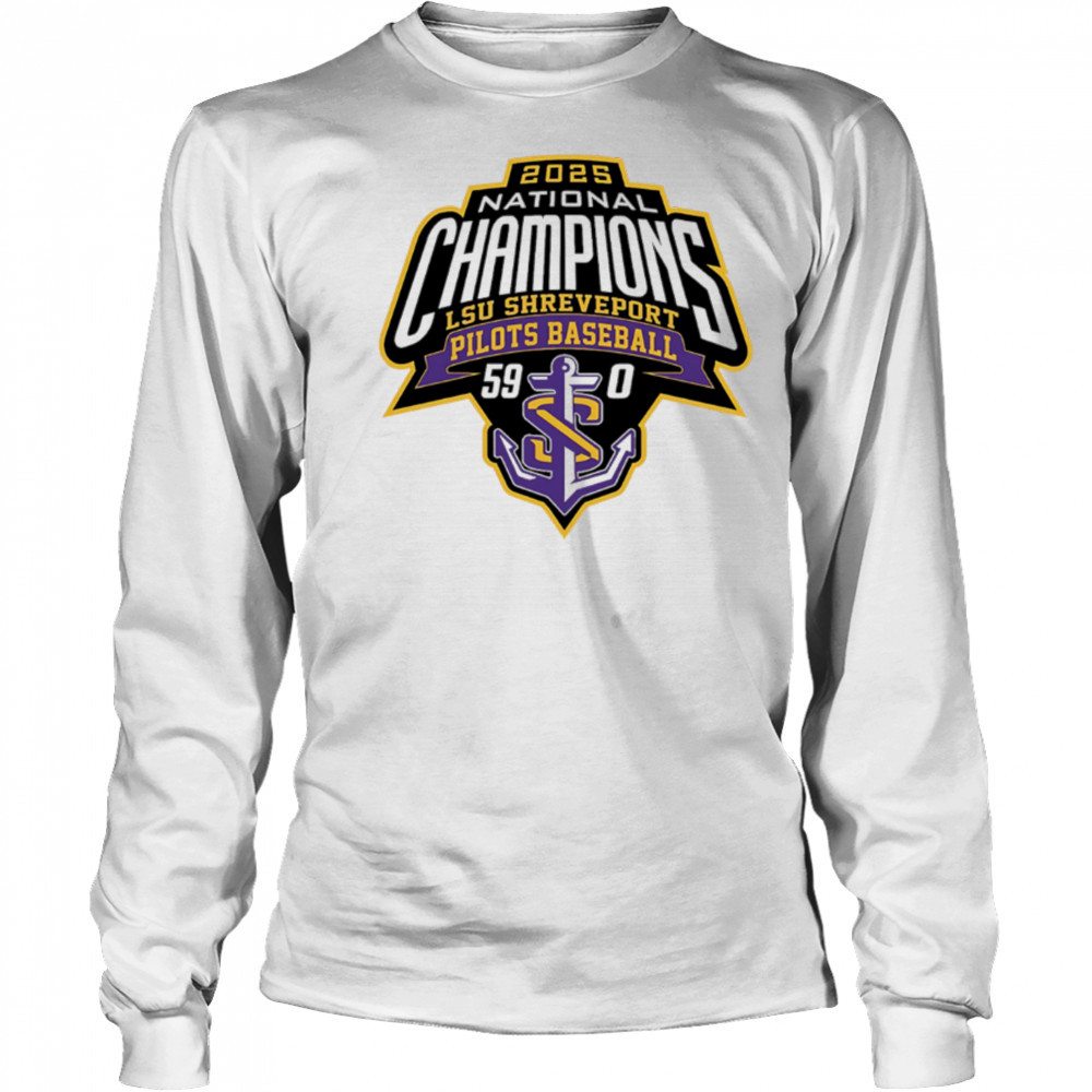 2025 National Champions LSU Shreveport Baseball logo shirt Long Sleeved