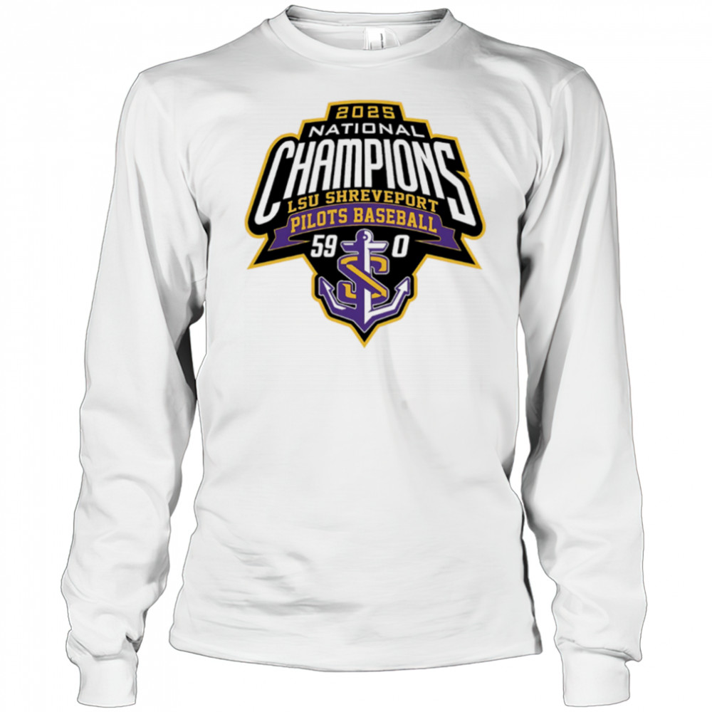 2025 National Champions LSU Shreveport Baseball logo shirt Long Sleeved