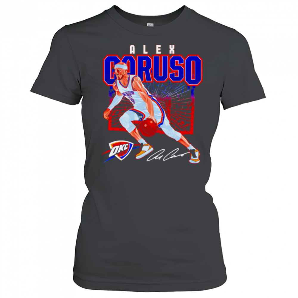 Alex Caruso Oklahoma City Thunder Shattered shirt Women's T-shirt