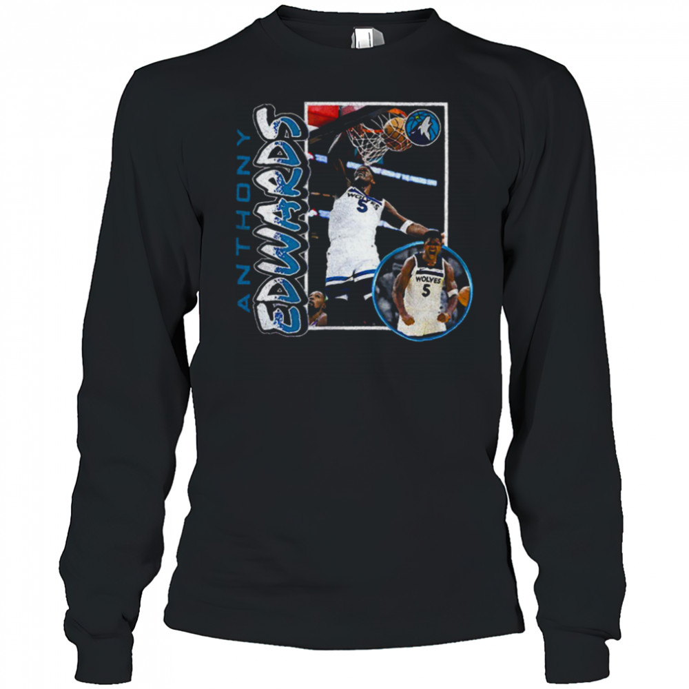Anthony Edwards Minnesota Timberwolves ’90s Player shirt Long Sleeved