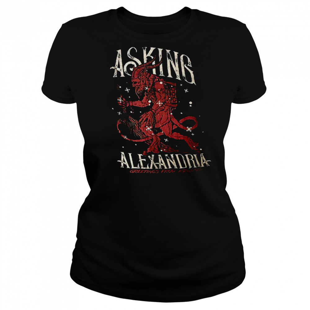 Asking Alexandria greetings from krampus shirt Women's T-shirt
