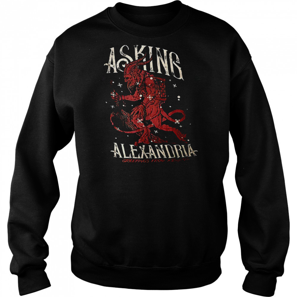 Asking Alexandria greetings from krampus shirt Hoodie