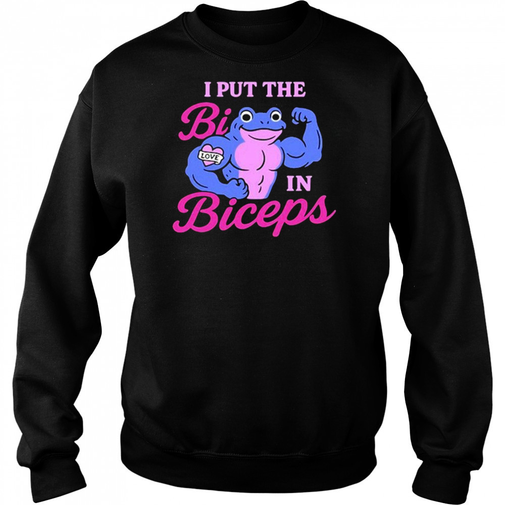 Biwilderedbelle I Put The Bi In Biceps Shirt Hoodie