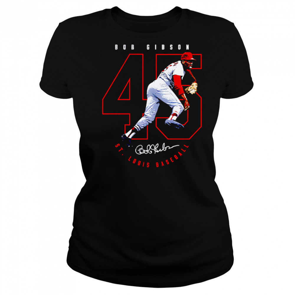 Bob Gibson St. Louis Number Outline shirt Women's T-shirt