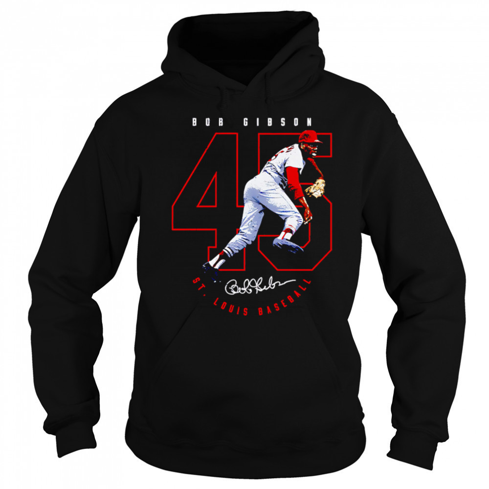 Bob Gibson St. Louis Number Outline shirt Sweatshirt