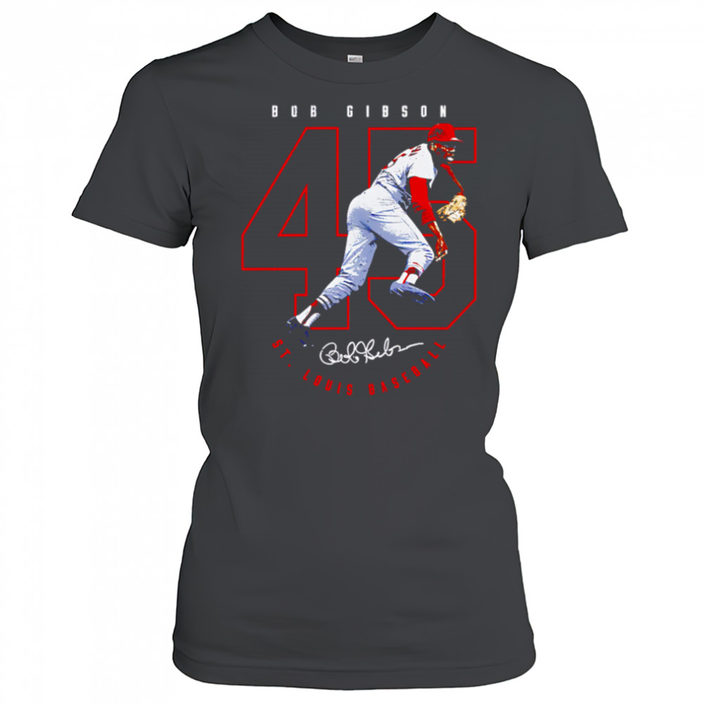 Bob Gibson St. Louis Number Outline shirt Women's T-shirt