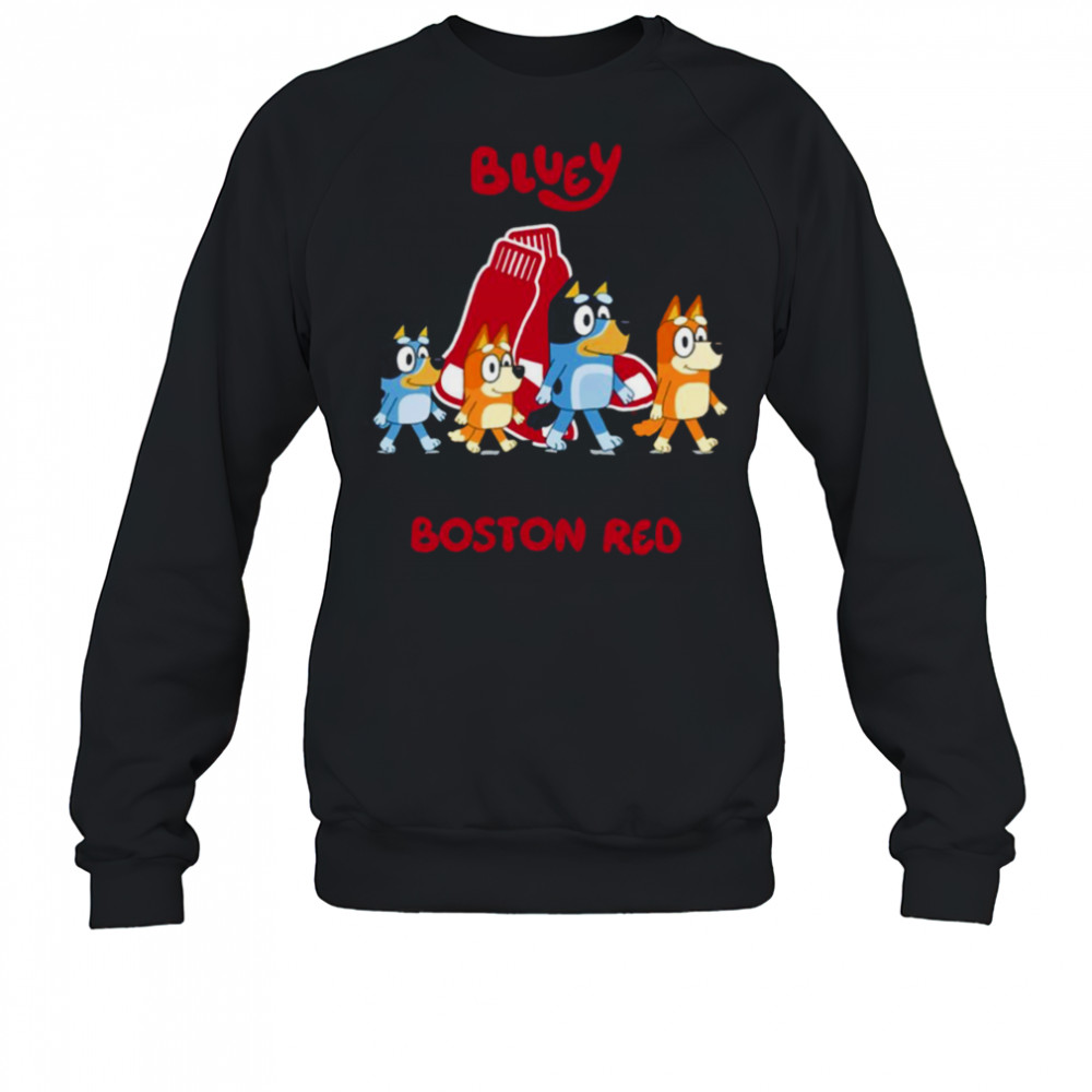 Boston Red Sox Bluey Family abbey road shirt Sweatshirt