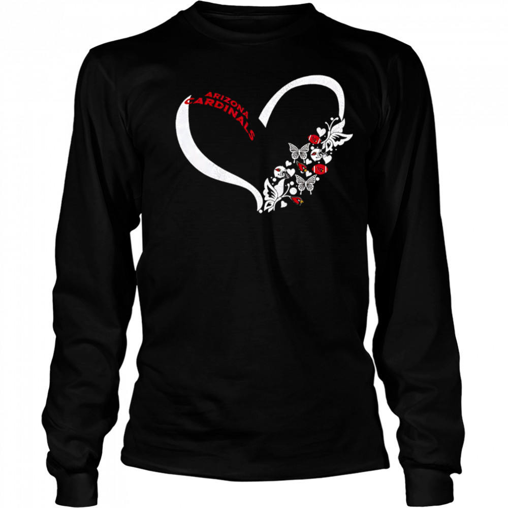 Butterflies in my stomach Arizona cardinals NFL shirt Long Sleeved