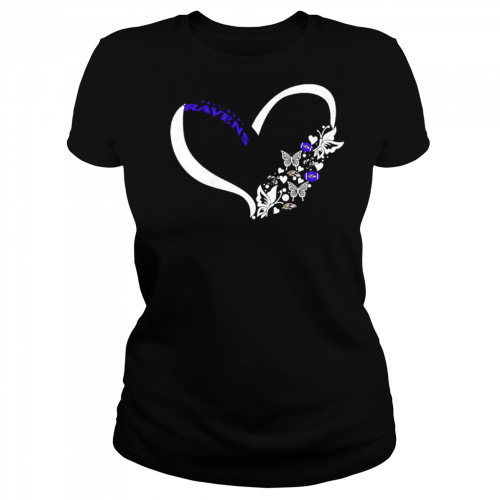 Butterflies In My Stomach Baltimore Ravens NFL shirt Women's T-shirt