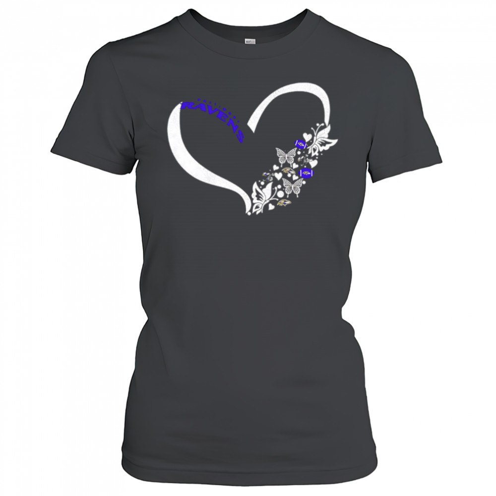 Butterflies In My Stomach Baltimore Ravens NFL shirt Women's T-shirt