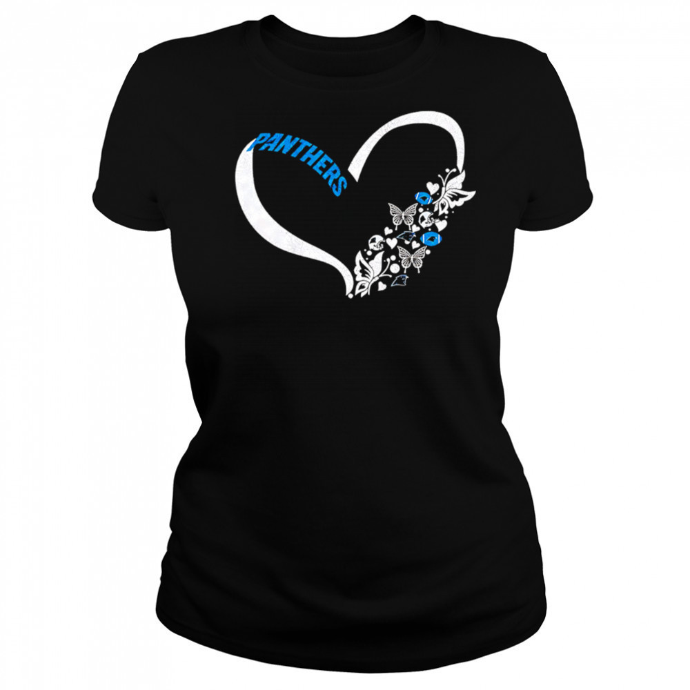 Butterflies in my stomach carolina panthers NFL shirt Women's T-shirt