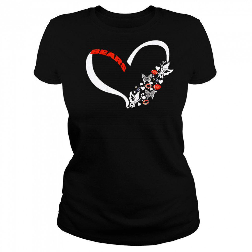 Butterflies in my stomach chicago bears NFL shirt Women's T-shirt