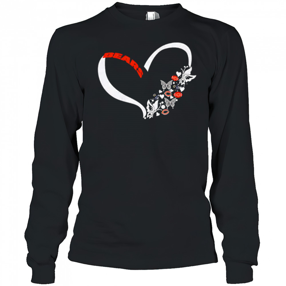Butterflies in my stomach chicago bears NFL shirt Long Sleeved