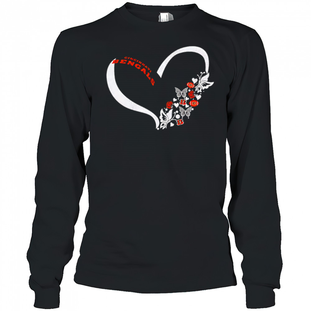 Butterflies in my stomach cincinnatI bengals NFL shirt Long Sleeved