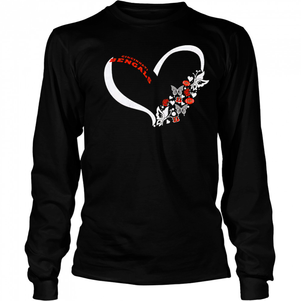 Butterflies in my stomach cincinnatI bengals NFL shirt Long Sleeved