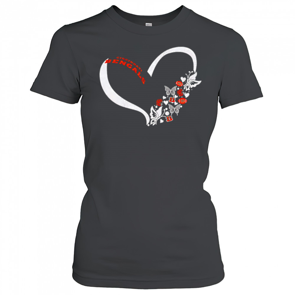 Butterflies in my stomach cincinnatI bengals NFL shirt Women's T-shirt