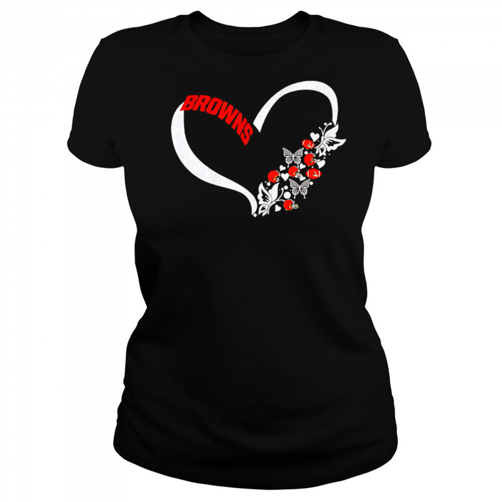Butterflies in my stomach Cleveland browns NFL shirt Women's T-shirt