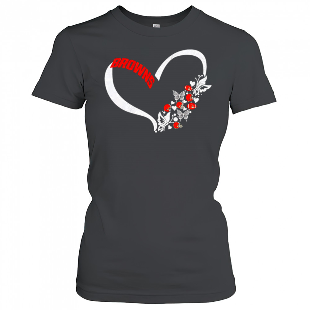 Butterflies in my stomach Cleveland browns NFL shirt Women's T-shirt