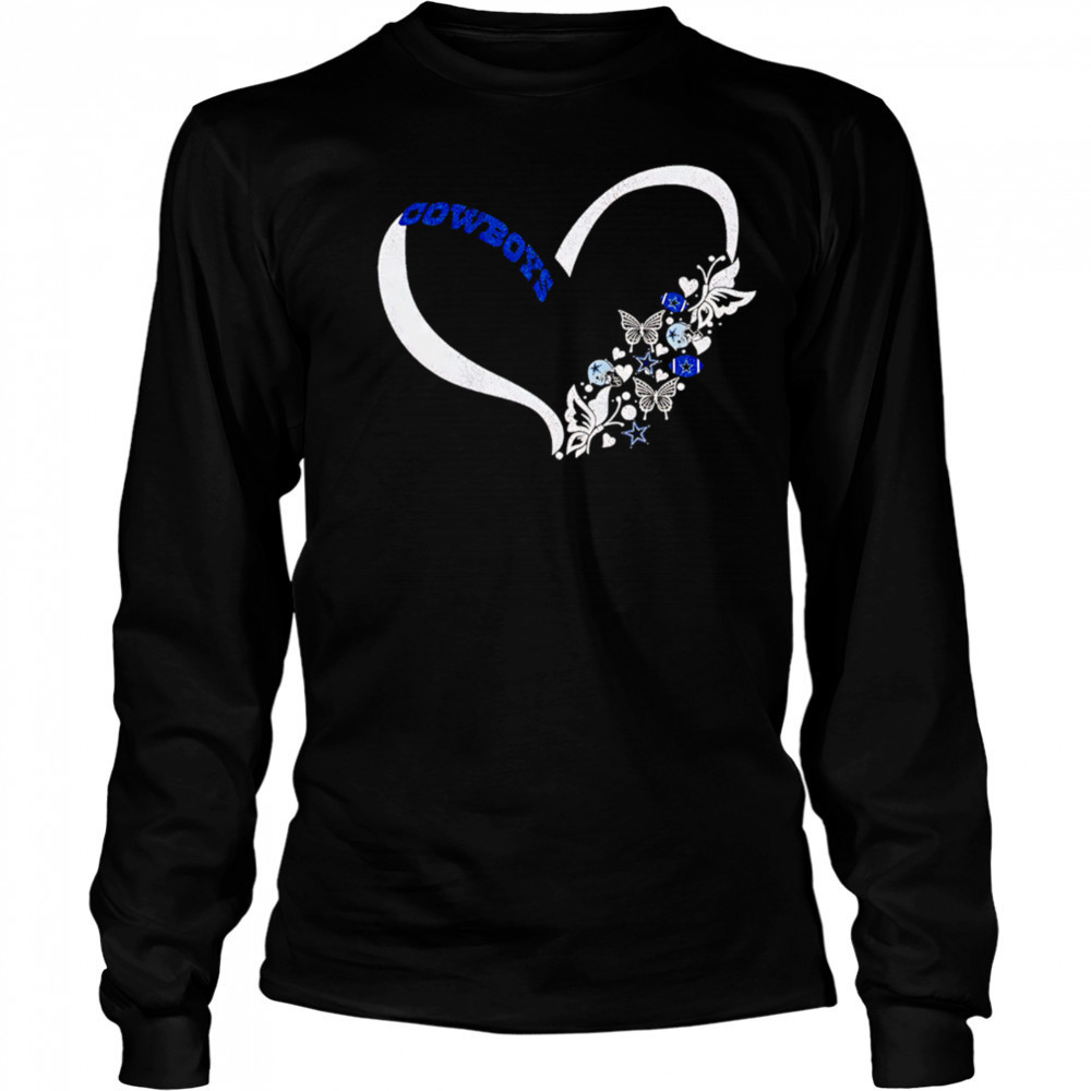 Butterflies in my stomach Dallas Cowboys NFL shirt Long Sleeved