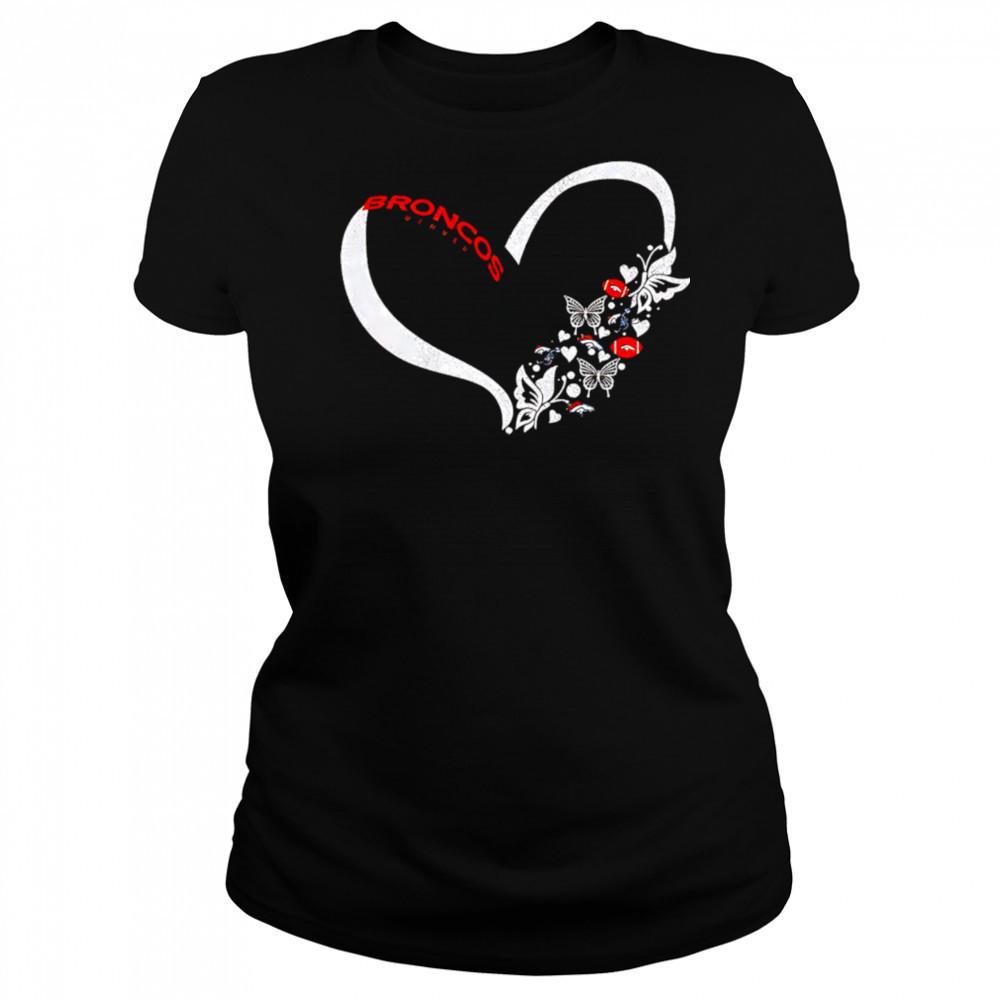 Butterflies in my stomach denver broncos NFL shirt Women's T-shirt