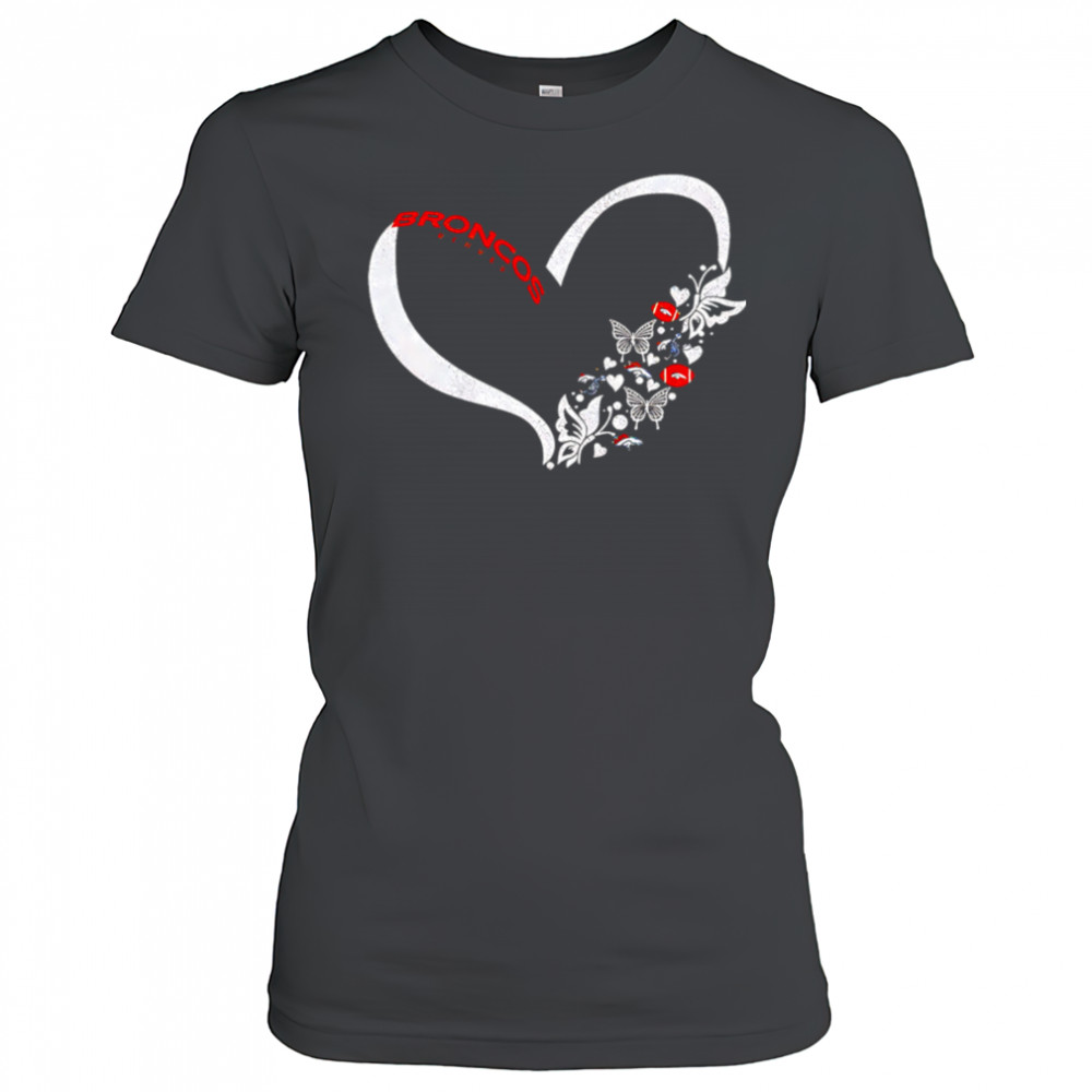Butterflies in my stomach denver broncos NFL shirt Women's T-shirt