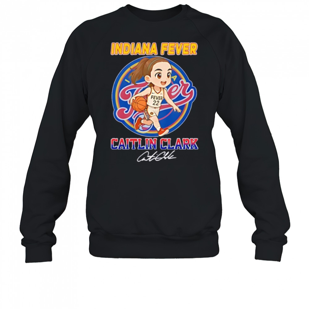 Caitlin Clark Indiana Fever NBA Basketball cartoon signature shirt Sweatshirt