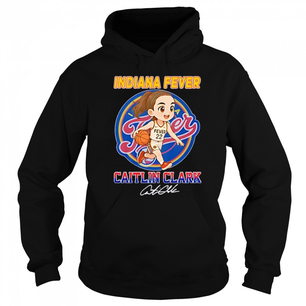 Caitlin Clark Indiana Fever NBA Basketball cartoon signature shirt Sweatshirt