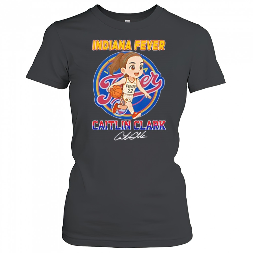 Caitlin Clark Indiana Fever NBA Basketball cartoon signature shirt Women's T-shirt