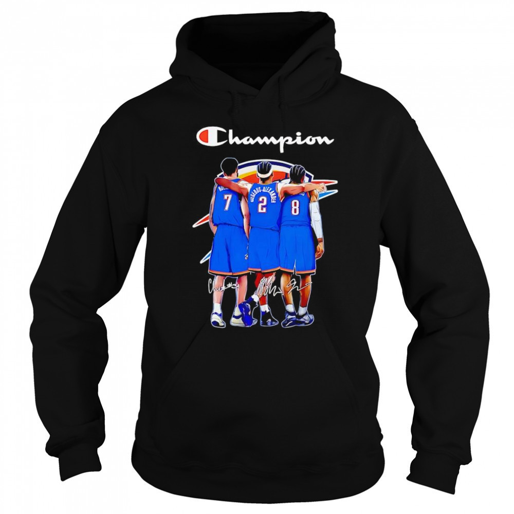 Champion OKC Thunder Chet Holmgren Shai Gilgeous-Alexander and Jalen Williams shirt Sweatshirt