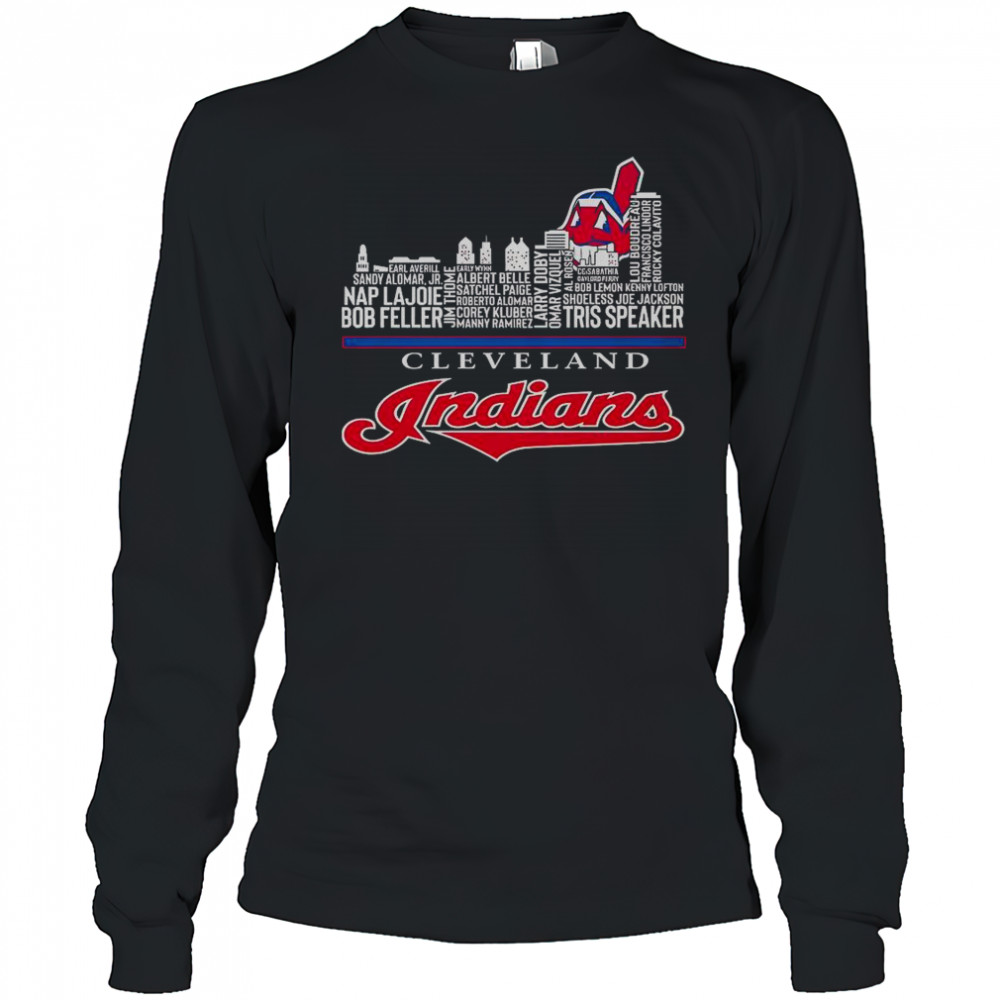 Cleveland Guardians 2025 Skyline T-Shirt Long Sleeved