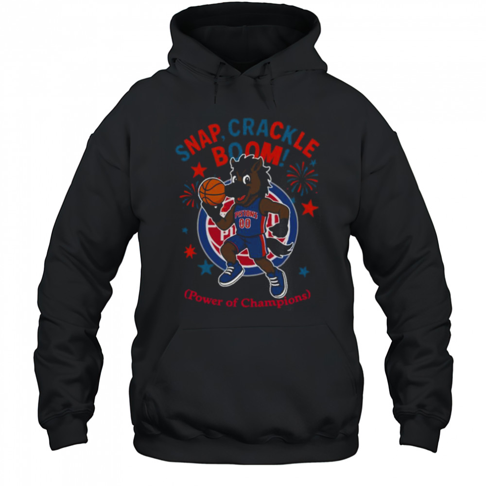 Detroit Pistons snap crackle boom power of champions Indepencence day shirt Hoodie