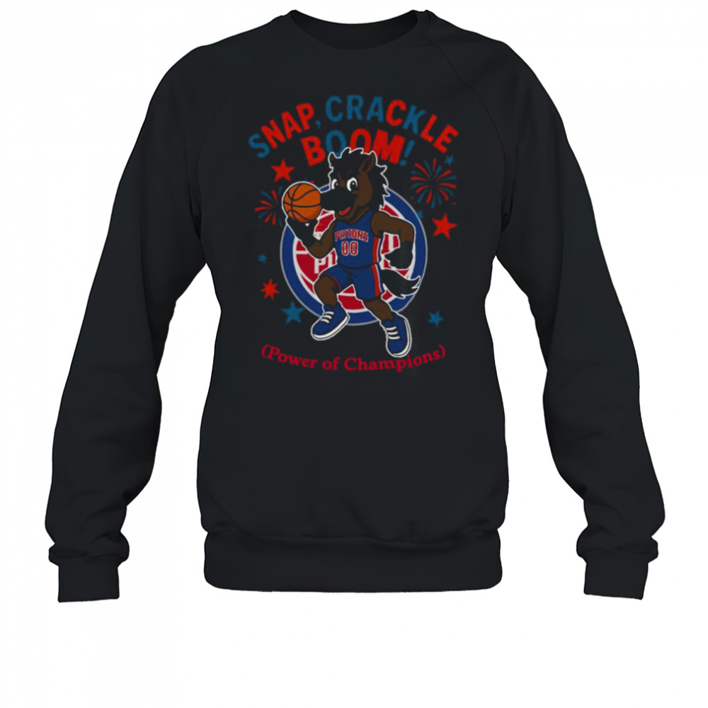 Detroit Pistons snap crackle boom power of champions Indepencence day shirt Sweatshirt