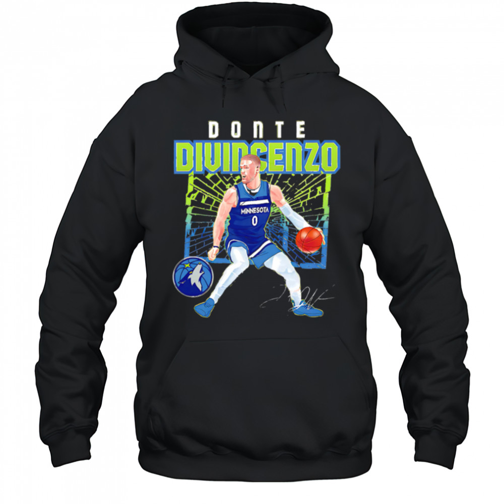 Donte Divincenzo Minnesota Timberwolves Shattered shirt Hoodie