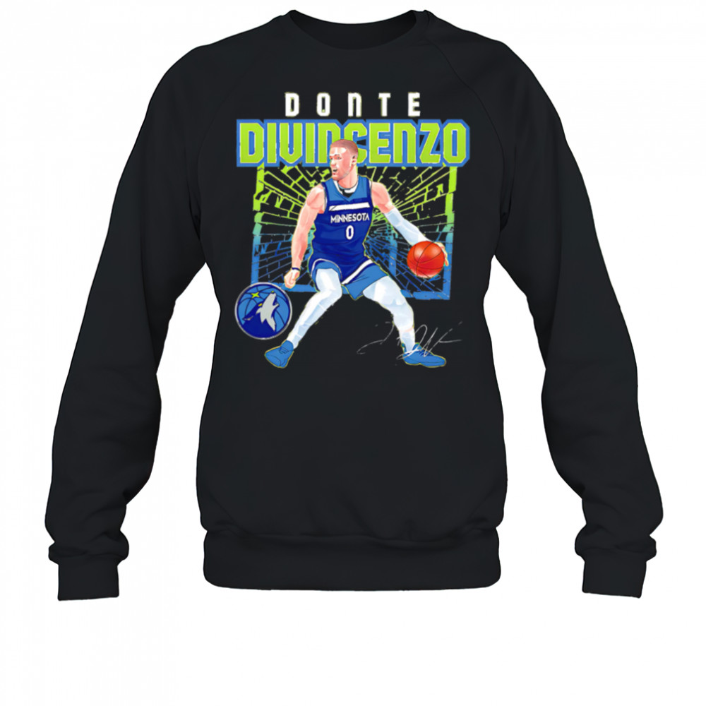 Donte Divincenzo Minnesota Timberwolves Shattered shirt Sweatshirt