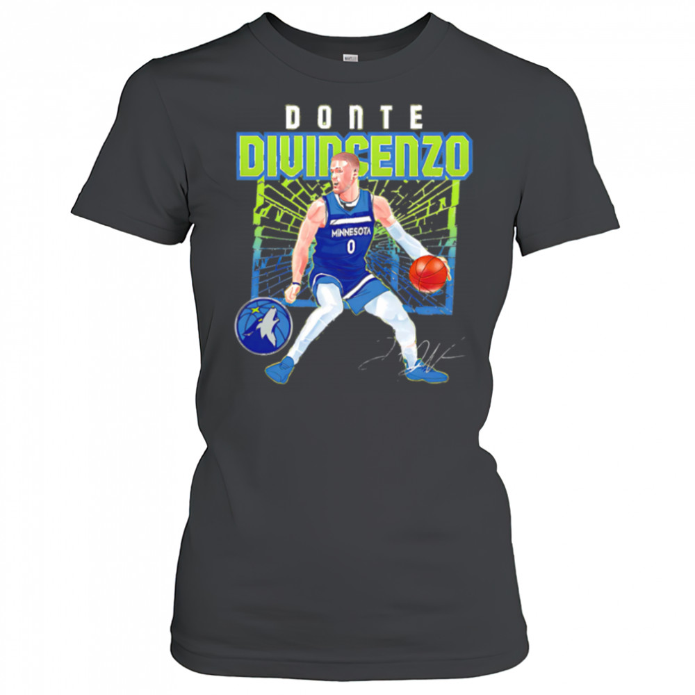 Donte Divincenzo Minnesota Timberwolves Shattered shirt Women's T-shirt