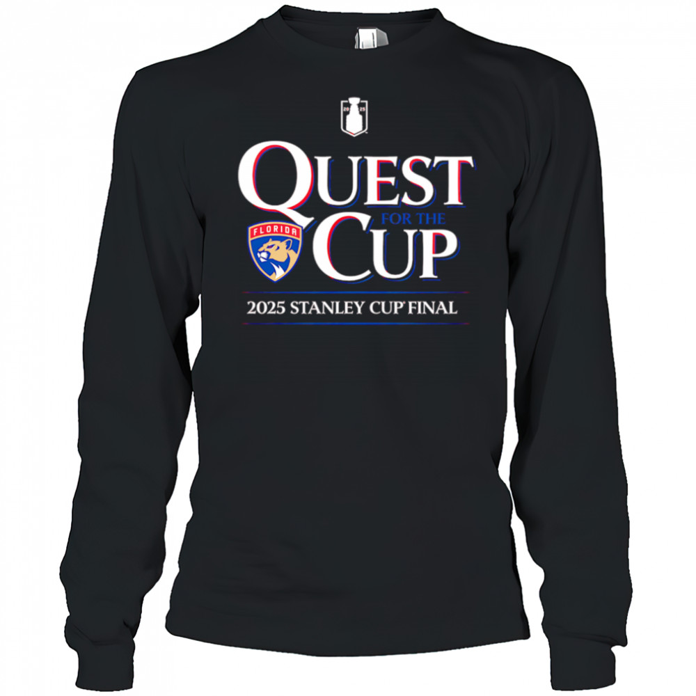 Florida Panthers 2025 Stanley Cup Final Quest for the Cup shirt Long Sleeved