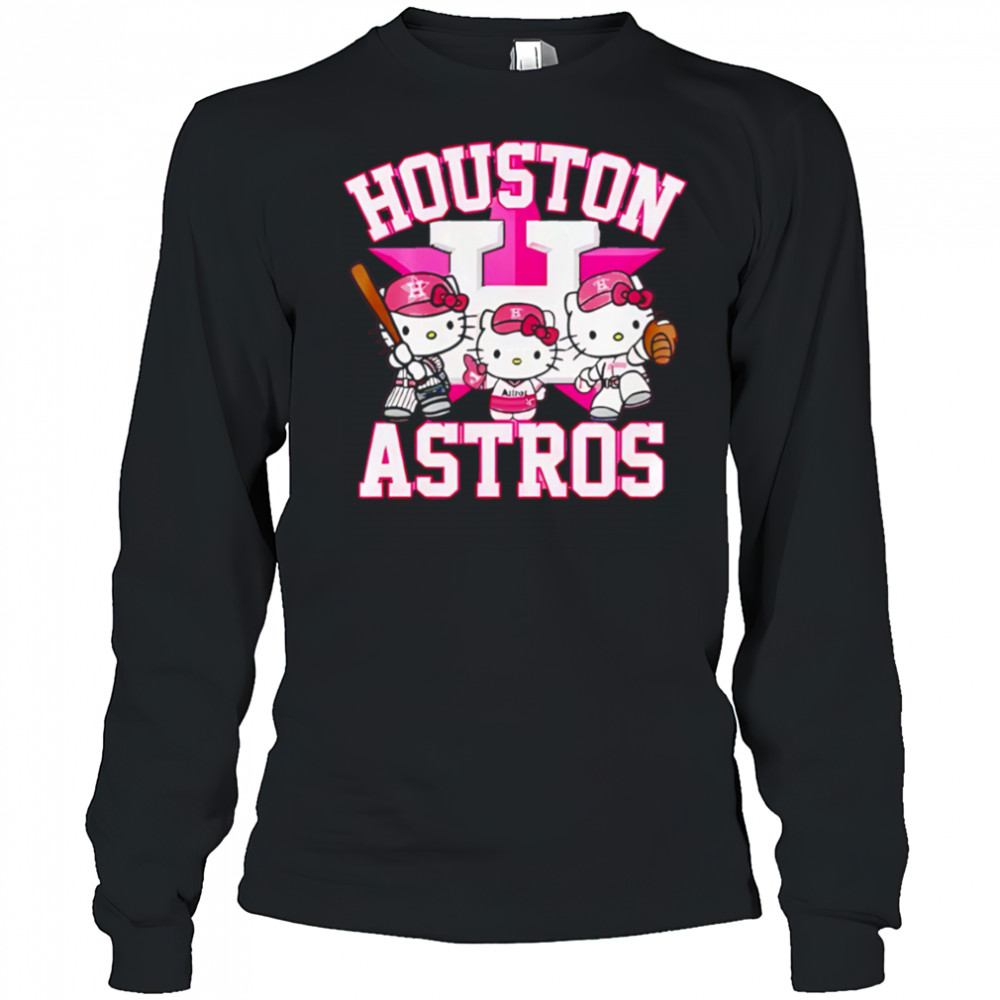 Hello Kitty Astros shirt Long Sleeved