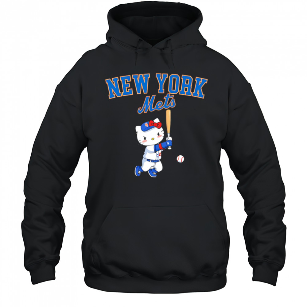 Hello Kitty New York Mets baseball player shirt Hoodie