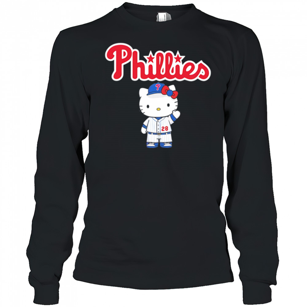 Hello Kitty Phillies MLB shirt Long Sleeved