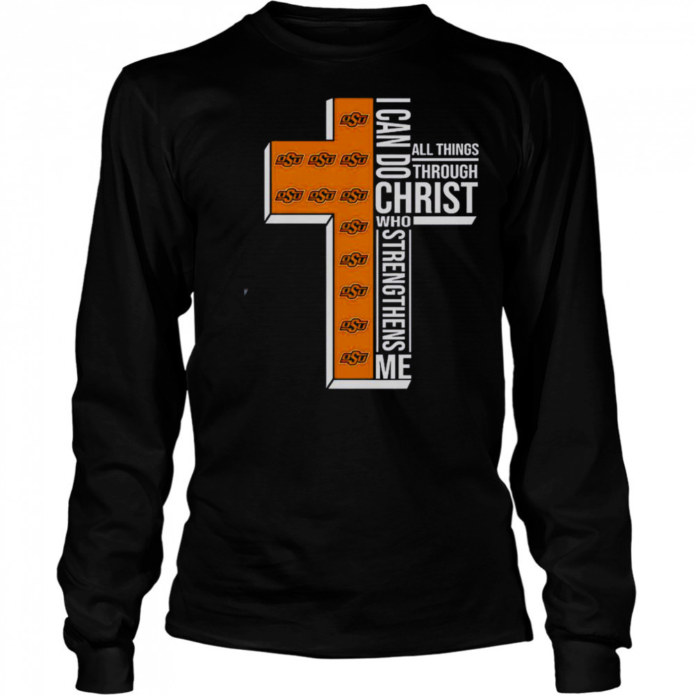 I Can Do All Things Through Christ Who Strengthens Me Oregon State Beavers Logo T-Shirt Long Sleeved