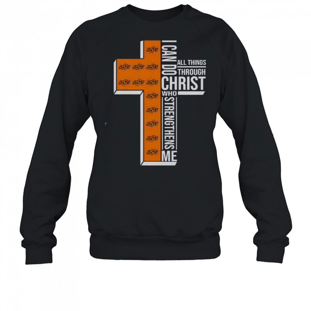 I Can Do All Things Through Christ Who Strengthens Me Oregon State Beavers Logo T-Shirt Sweatshirt