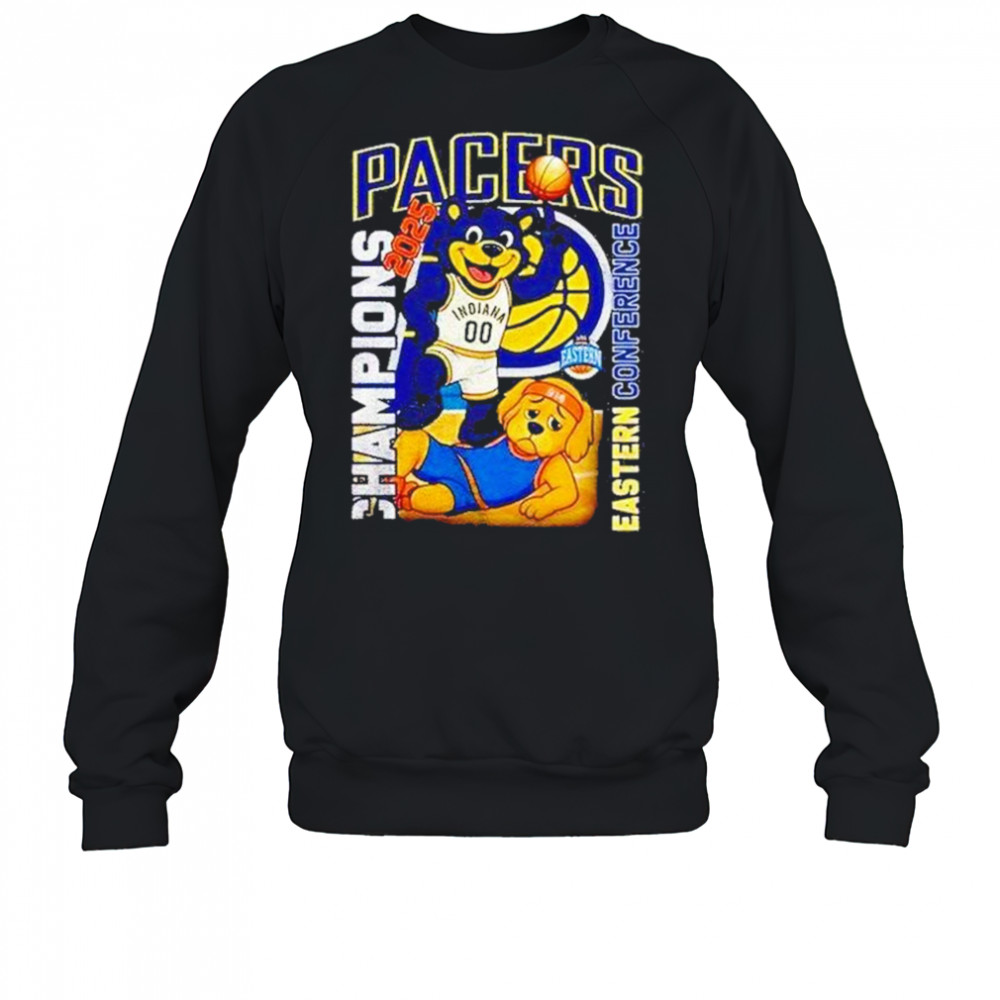 Indiana Pacers Mascot 2025 Eastern Conference Champions Shirt Sweatshirt