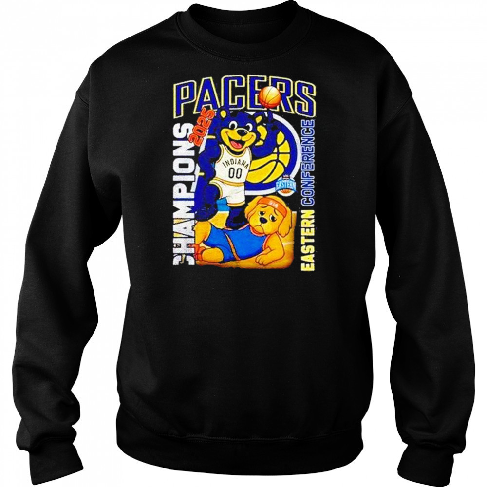 Indiana Pacers Mascot 2025 Eastern Conference Champions Shirt Hoodie