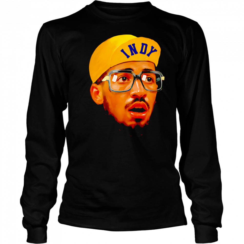 Indiana Pacers Tyrese Haliburton Big Head hat indy shirt Long Sleeved