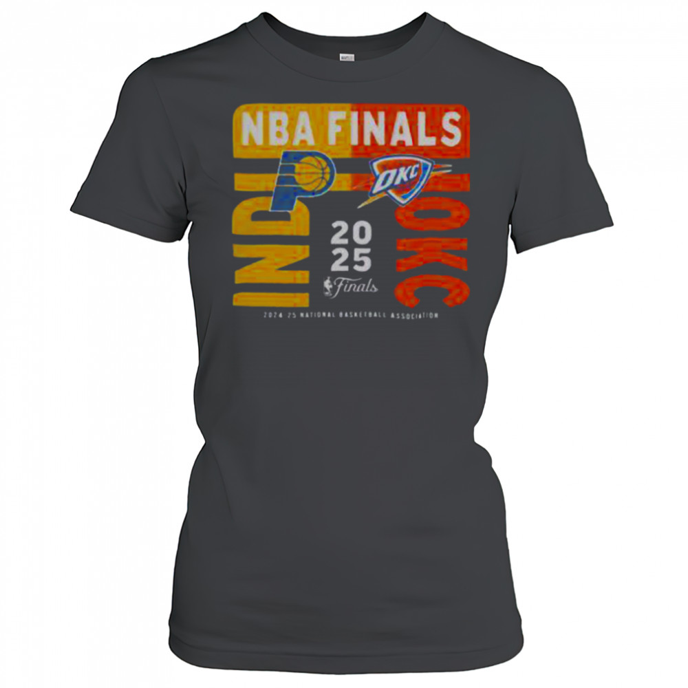 Indiana Pacers Vs Oklahoma City Thunder 2025 NBA Finals Match Up T Shirt Women's T-shirt