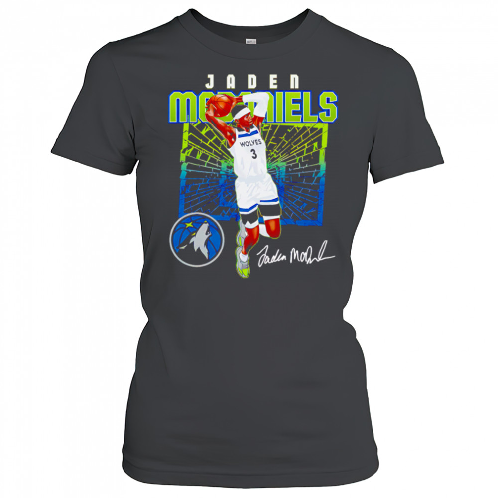 Jaden McDaniels Minnesota Timberwolves Shattered shirt Women's T-shirt
