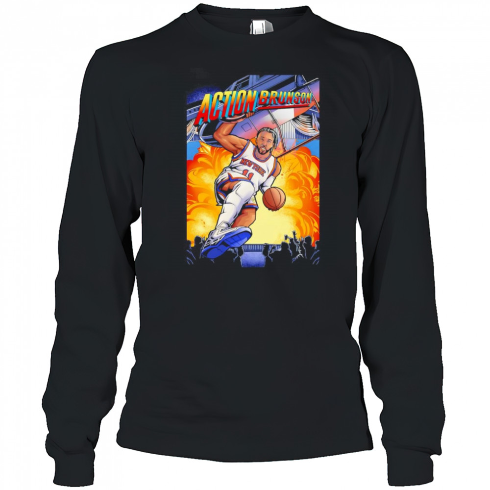 Jalen Brunson action Brunson shirt Long Sleeved
