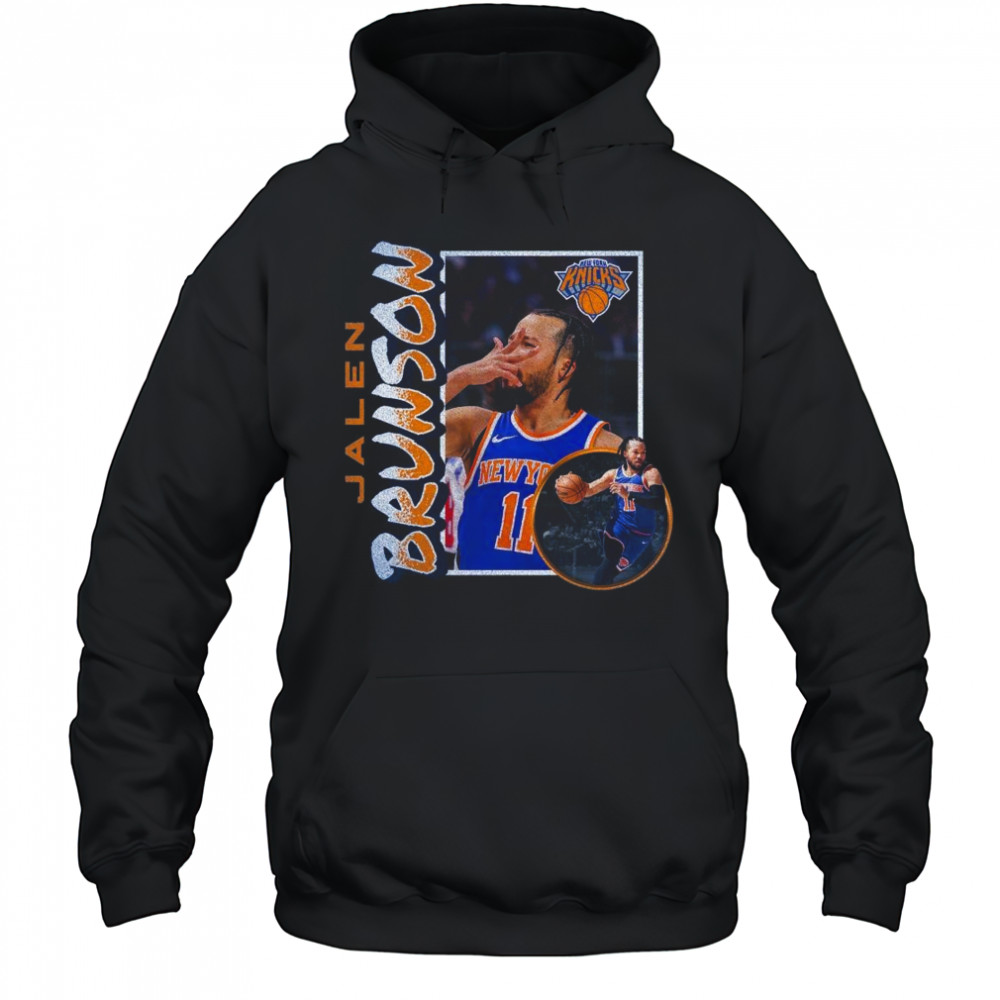 Jalen Brunson New York Knicks ’90s Player Graphic 2025 Shirt Hoodie